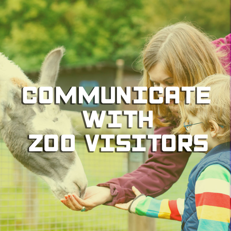  Communicate with zoo visitors illustration